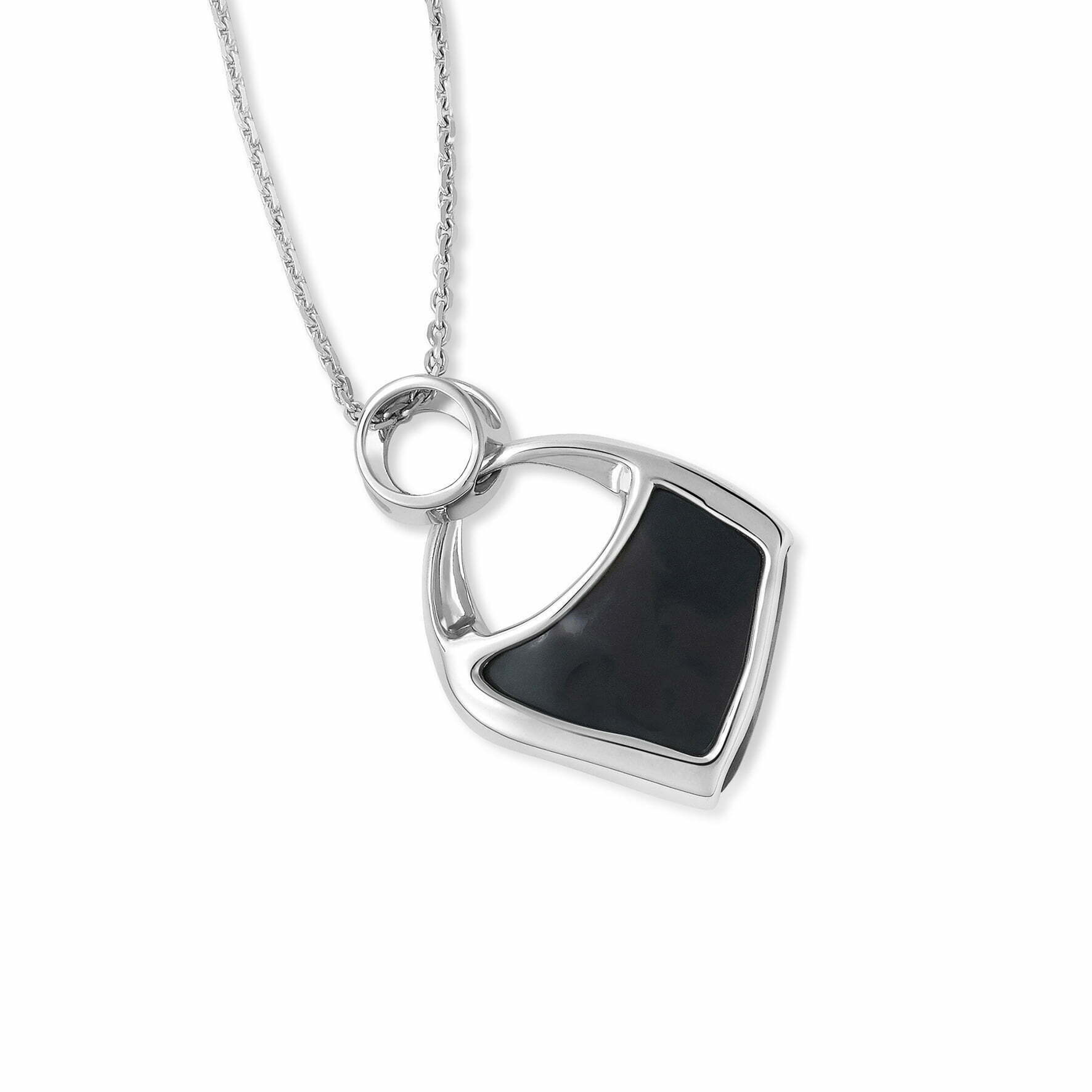 Black Opal and Diamond Pendant - Image 4